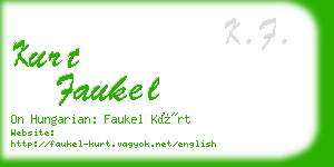 kurt faukel business card